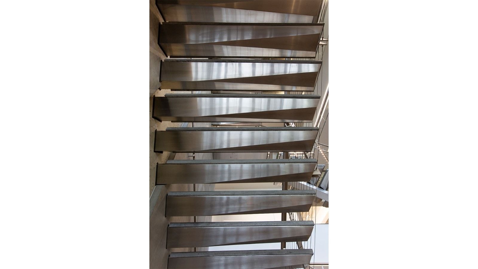 Silicon Labs: Steel treads of a spiral stair