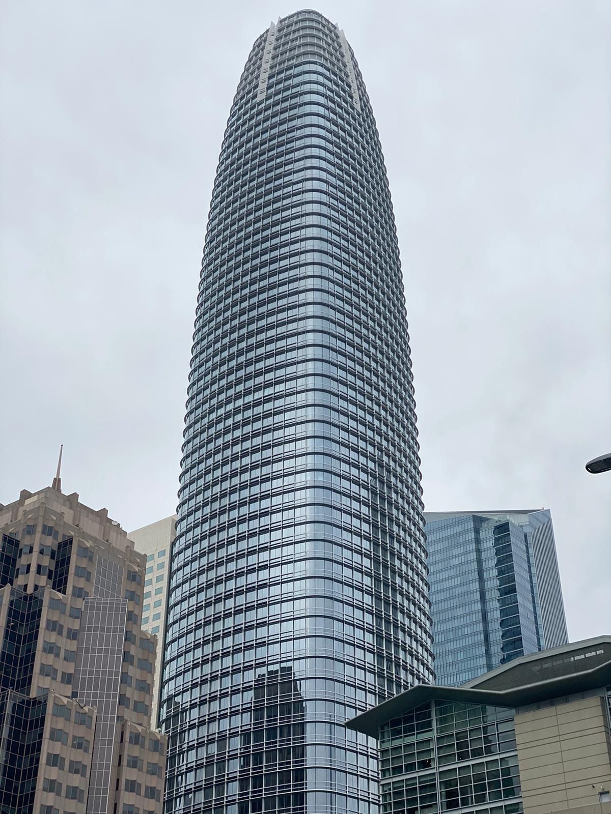 Slack: The tower's rounded top in cloud
