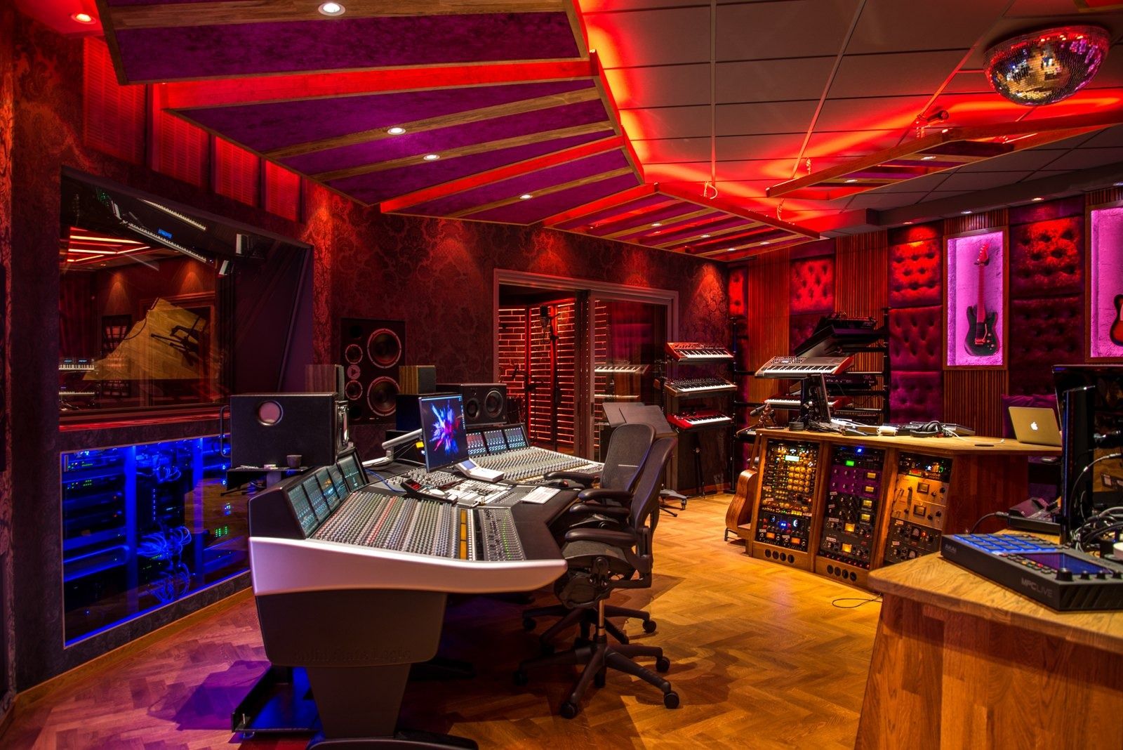 Spotify: A mixing desk in a studio