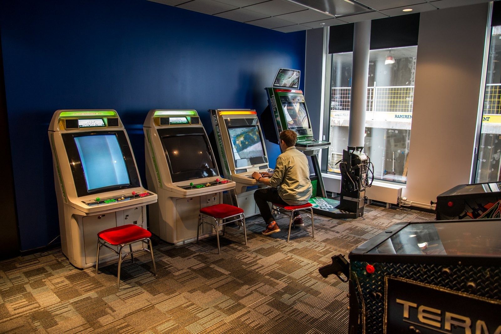 Spotify: Retro arcade machines