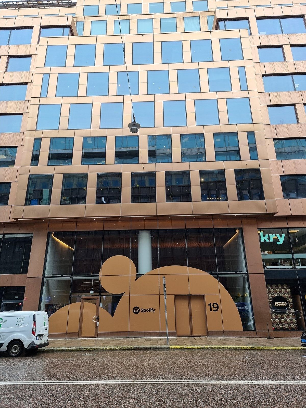 The Spotify headquarters building on Regeringsgatan, Stockholm