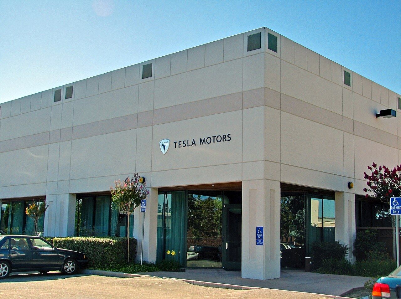 The former Tesla Motors headquarters in San Carlos