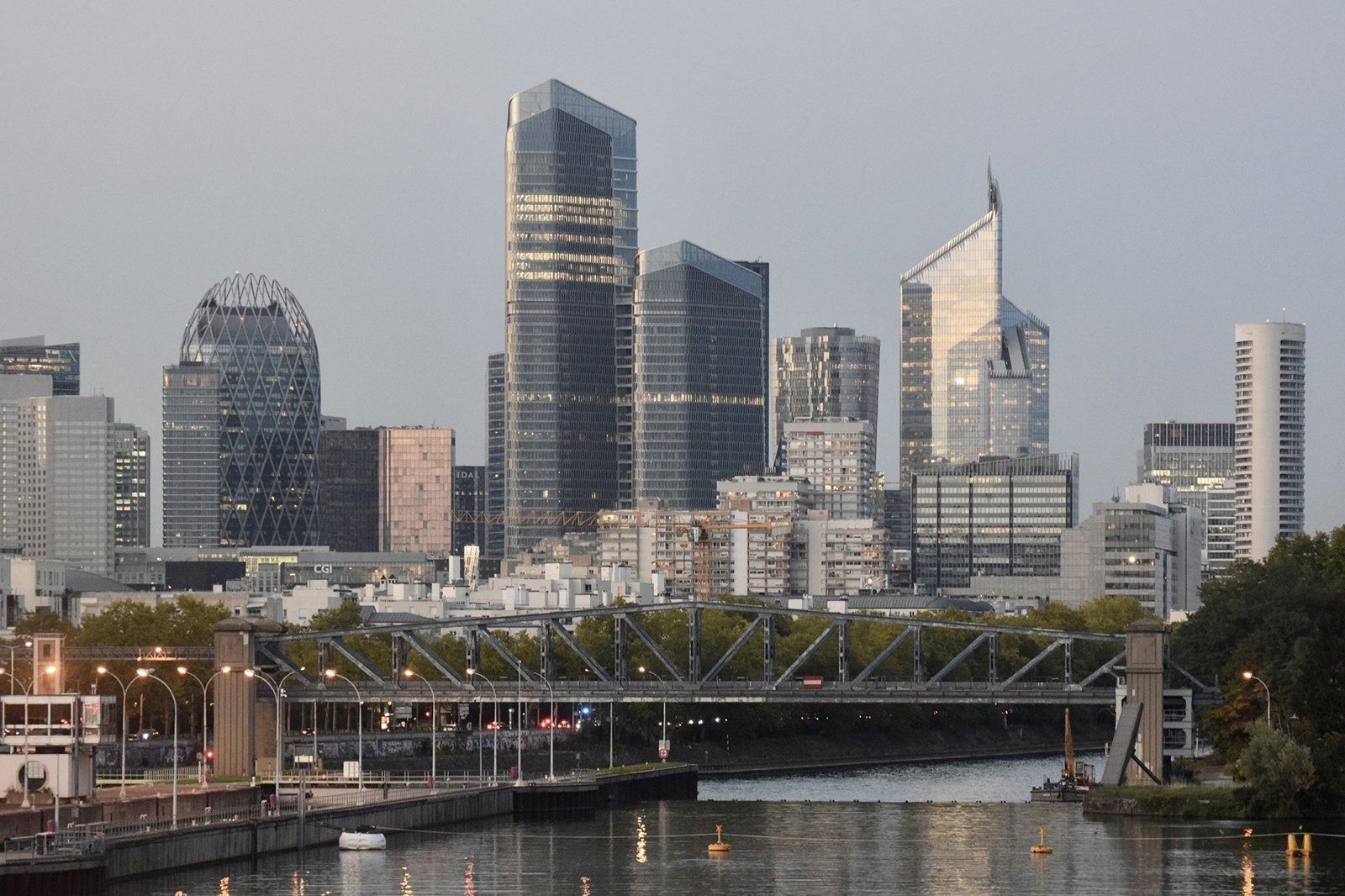 TotalEnergies: Skyline seen across the river