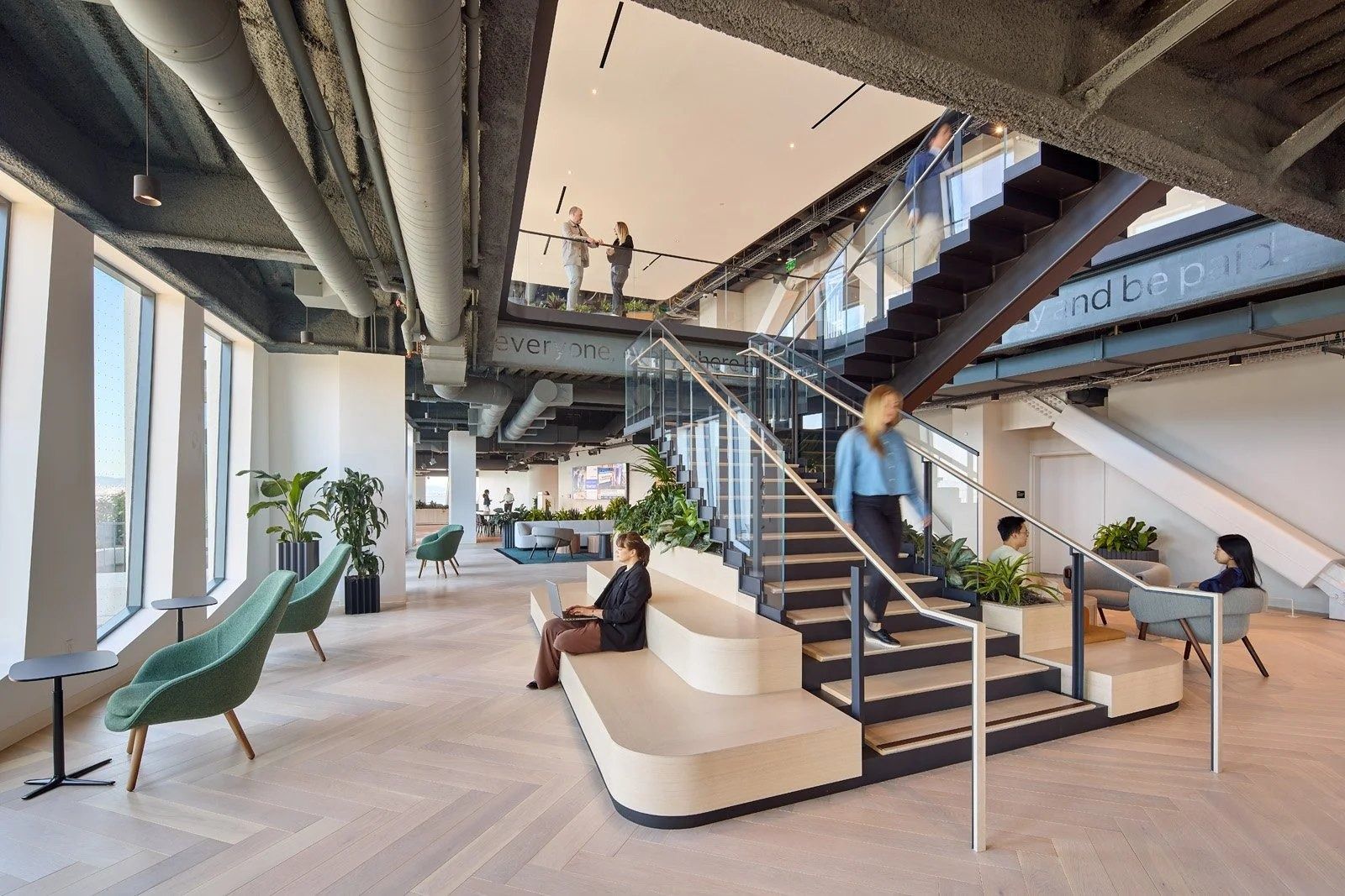 Visa: Lounge chairs by the stair